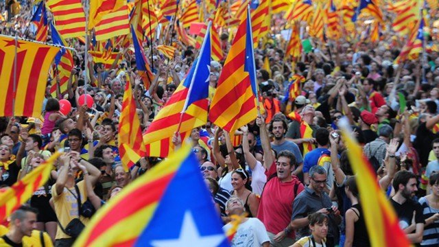 Image result for Протесты в Каталонии фото