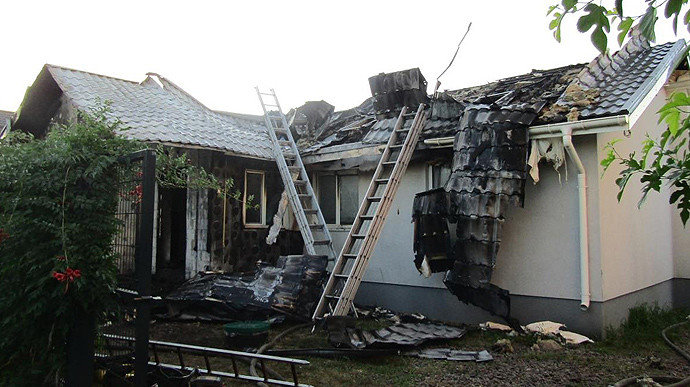 Пожежа у будинку Шабуніна: знайдені залишки вибухівки
