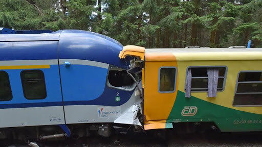 В Чехии столкнулись поезда