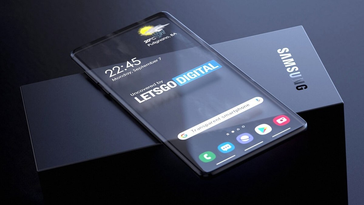 Samsung запатентовал прозрачный смартфон с OLED-дисплеем