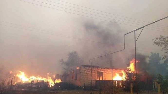 Масштабные пожары в Луганской области: подробности