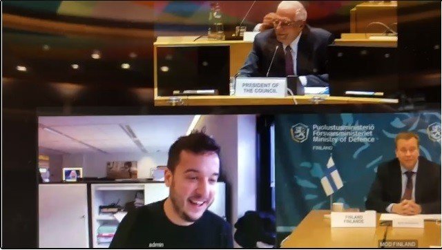 Секретную видеоконференцию ЕС прервал журналист