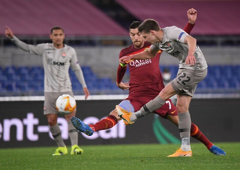Лига Европы: "Рома" уверенно побеждает "Шахтер"