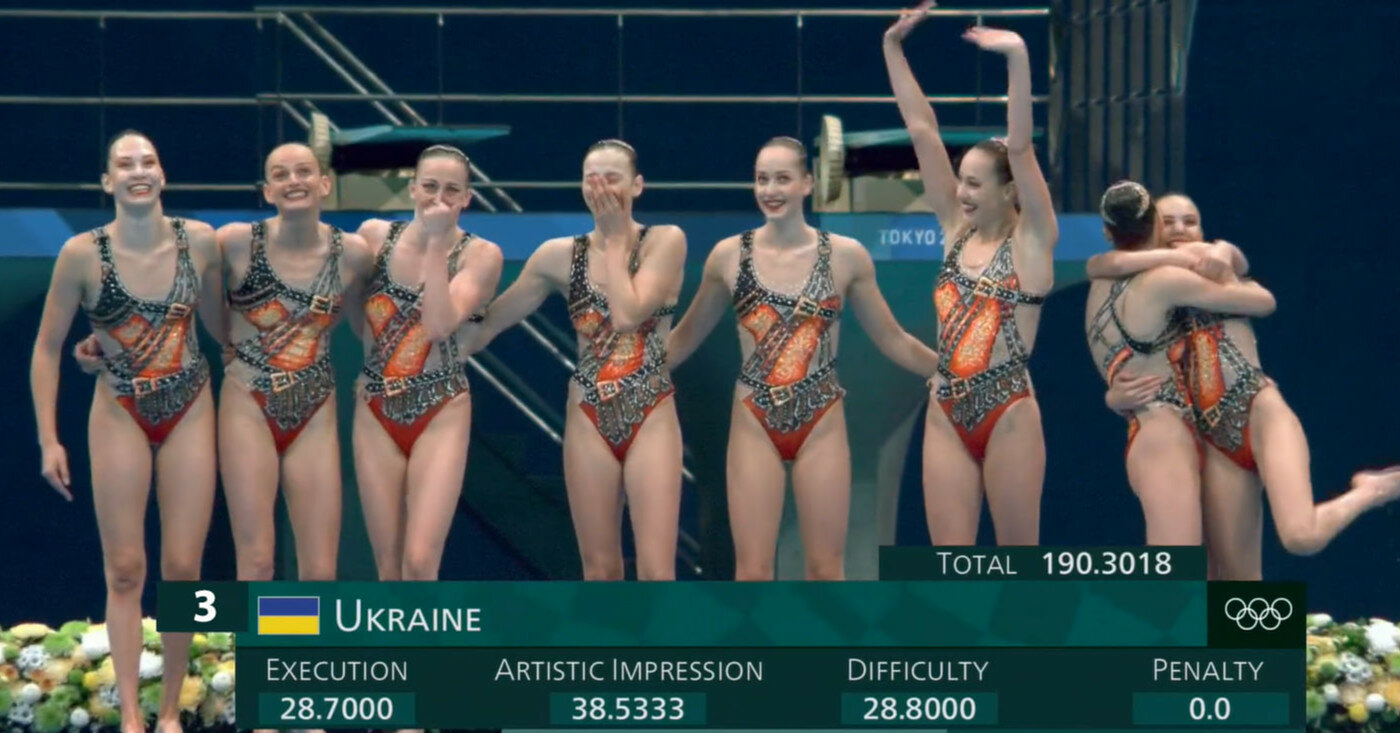 Украинки завоевали бронзу Олимпиады в синхронном плавании