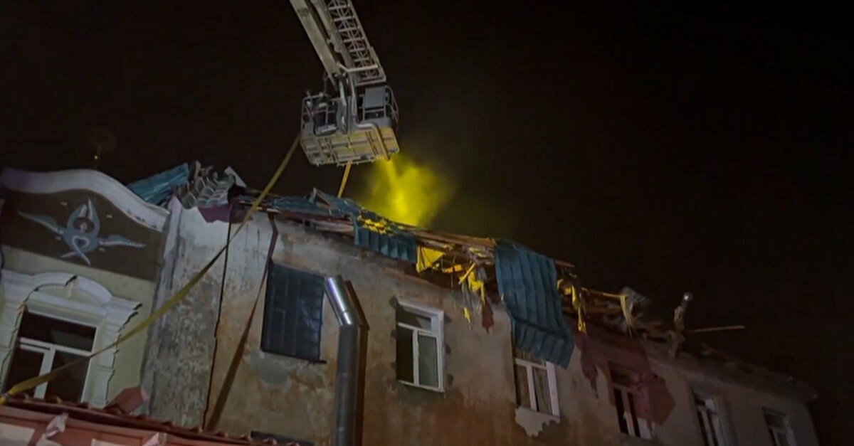 В ОП оприлюднили відео наслідків ракетного удару по Одесі