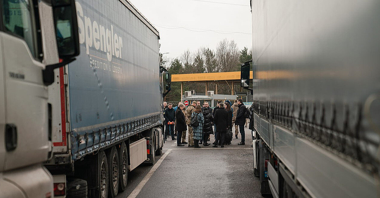 Польські фермери відновлюють блокаду двох КПП на кордоні з Україною