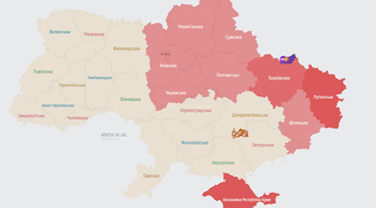 У Києві та низці областей оголошено повітряну тривогу (Оновлено)