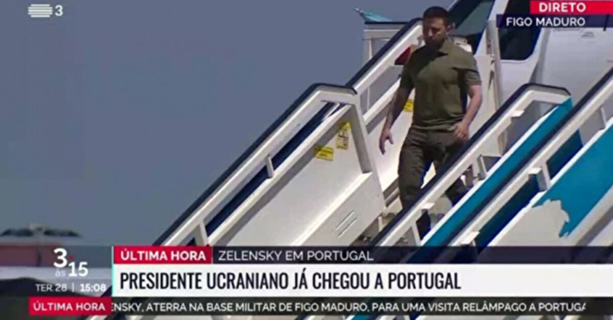 Зеленський прибув до Португалії, де зустрінеться із керівництвом країни