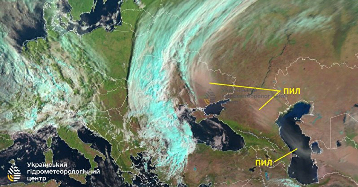 КМВА: У Києві очікується погіршення якості повітря через пил з Каспію